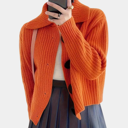 Trendy Pomarańczowy Żenski Sweter - Romy-XS-Trend Polska