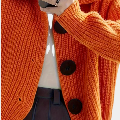 Trendy Pomarańczowy Żenski Sweter - Romy-XS-Trend Polska