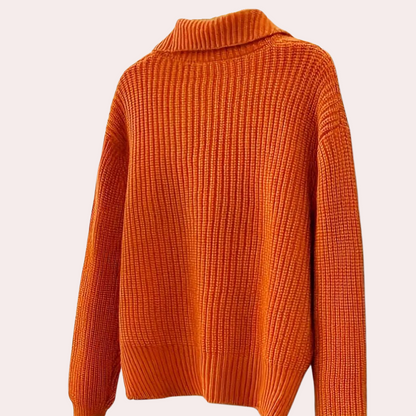 Trendy Pomarańczowy Żenski Sweter - Romy-XS-Trend Polska