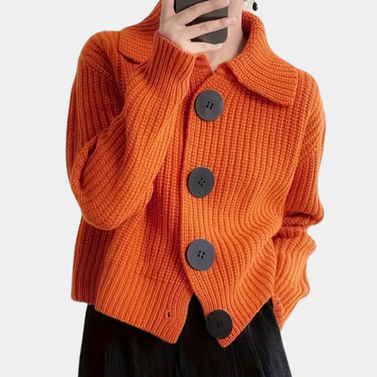 Trendy Pomarańczowy Żenski Sweter - Romy-XS-Trend Polska