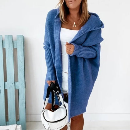 Wełniany kardigan na jesień - CuddleWrap-Niebieski-S (32-34)-Trend Polska