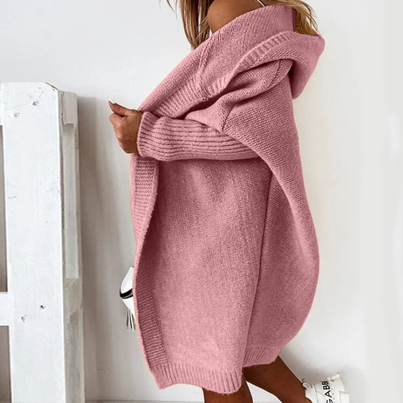 Wełniany kardigan na jesień - CuddleWrap-Szary-S (32-34)-Trend Polska