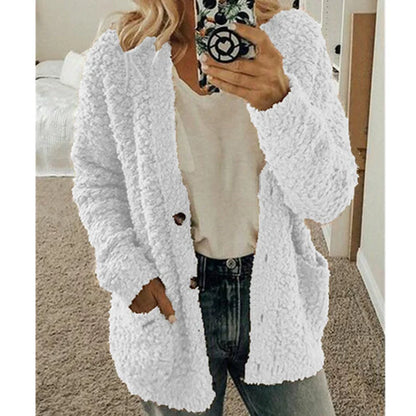 Wygodny damski sweter - Lisa-Biały-S-Trend Polska