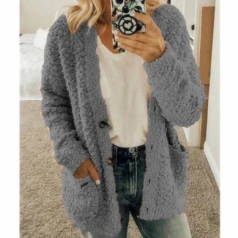 Wygodny damski sweter - Lisa-Ciemnoszary-S-Trend Polska