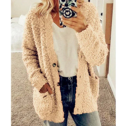 Wygodny damski sweter - Lisa-Khaki-S-Trend Polska